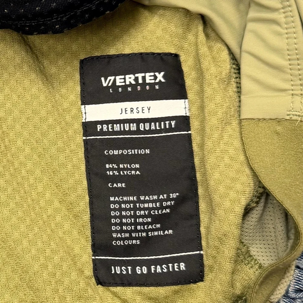 Vertex London Olive Green cycling athletic racing jersey stretch top Large - Picture 9 of 9